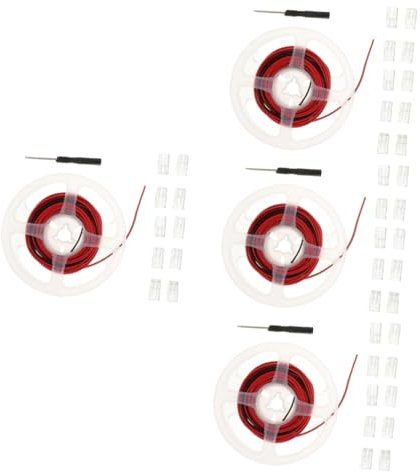 MAGICLULU 4 Set Connessione Barra Luminosa Led Lampadina Intelligente Scheda Di Potenza Estensore Di Presa Organizzatore Di Cavi Connettore Led Catena Di Trazione Leggera Elettrico Multi Abs