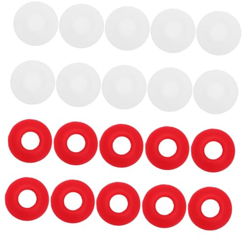 KOCKSHION Lot De 20 Joints En Caoutchouc Silicone Étanches Pour Bouchons à Bascule, Rondelles De Joint En Silicone Rouge Et Blanc, Remplacement Pour Bouteilles De Bière, Soda Et Boissons Maison