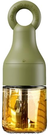 Uoqpty Botella Dispensadora De Aceite Con Brocha - Envase De Cocina Con Brocha De Silicona - Dispensador Hermético Antigoteo Para Preparación De Alimentos, Frituras, Hornear, Parrilla, BBQ, Camping Y