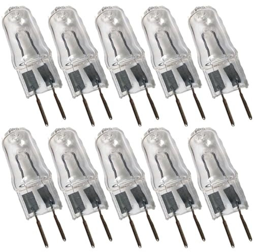 DLEDMOP G6.35 Bombilla halógena 35W 50W 75W 100W 150W 220V Bombilla de casquillo GY6.35 Blanco cálido 2700 K Ángulo de haz de 360° Base de clavija halógena Cápsula transparente Lámpara regulable 35W