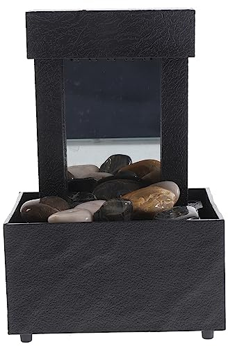 Amosfun 1Set Indoor Water Fountain Elegant Tabletop Fountain with Flowing Water for Home Zen Relaxation and Humidity Enhancement Office and Wedding Decoration