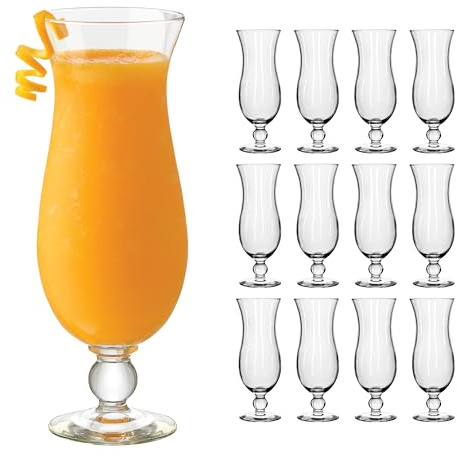 LIBBEY 70335 - Bicchiere da cocktail Hurricane, 444 ml, set da 12 pezzi