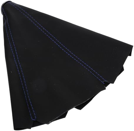 IMIKEYA Soufflet Levier Vitesse Cuir PU Housse de Protection Manuelle Couture Bleue Résistante Installation Facile Protection Saletés et Rayures