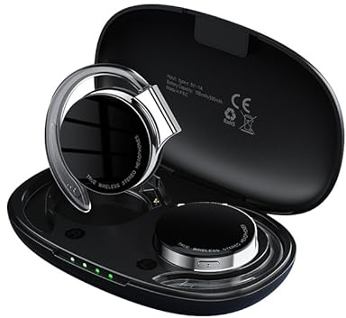 BORDRISE Open Ear Headphones Bluetooth V5.2, Noise Cancelling Open Ear Headphones Wireless, Sports Headset Bluetooth with 4 Microphones, Comfort Fit Earphones for Night Running