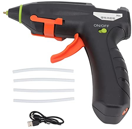 Mini pistolet à colle chaude sans fil, câble de chargement USB, bâtons de colle à chauffage rapide, pistolet à colle portable à économie d'énergie pour bricolage, travaux manuels,