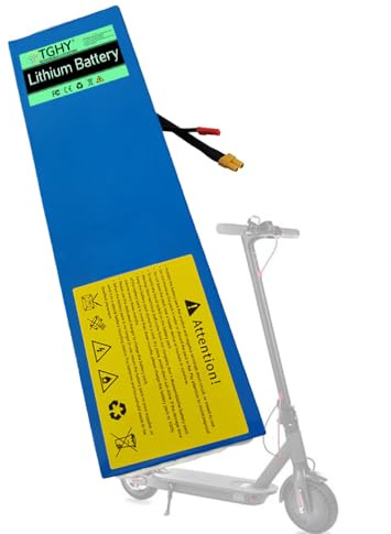 TGHY Batteria al Litio per Monopattino Pieghevole 36V 6Ah 8Ah 10Ah 12Ah 12,5Ah 17,5Ah 20Ah, Batteria agli ioni di Litio da 36V per monopattini elettrici da 0 a 750W (Accessorio),36v10ah