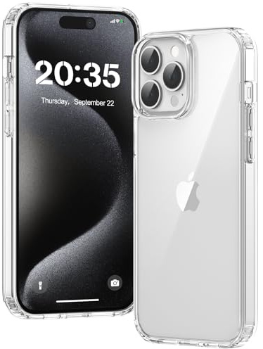 Voyahülle Hülle für iPhone 15 Pro Hülle, Anti-Vergilbung Transparent Handyhülle Stoßfest Schutzhülle, Premium Kratzfeste Case für iPhone 15 Pro -Durchsichtig