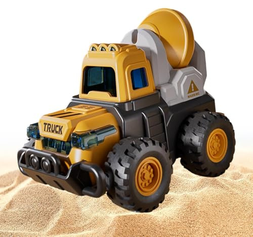 Construction Trucks for Kids - Sandbox Cars Excavator with Movable Joints | Toy Construction Trucks,for Party Outdoor Sandbox Play Daycare Playrooms Preschools Girls Boys Birthday