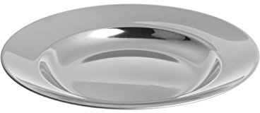 Lifeventure Stainless Steel Plate | Strong and Corrosion Resistant, Ideal for Camping or Travel