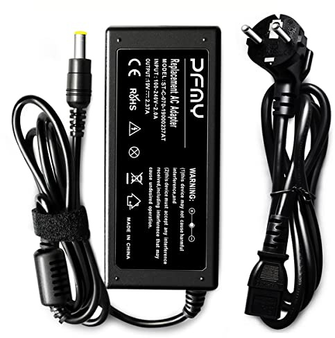 PFMY Adaptador Cargador Portátiles Ordenador 19V 2,37A para Toshiba PA3822E-1AC3 PA3822U-1ACA 45W AC Adapter Satellite C50 C50-B C50D C50T C55 C55D C55T Portege R930 R935 Z830 Z835 Z930 Z935 Laptop