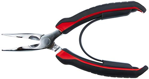 FACOM 195A.16CPE Demi-ronde bec court pince, Rouge/Noir, 160 mm