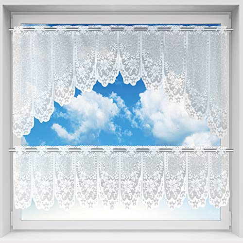 Arsvita Bistrogardinen-Set 2-teilig 160x30 cm und 160x60 cm (BxL) - Design: Doris