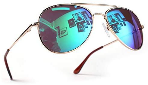 Miobo Sonnenbrille, verspiegelt, für Herren, Damen und Kinder, UV400 Filter, CAT 3, Unisex