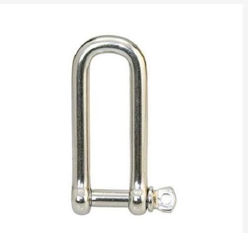 Saarwebstore Edelstahlschäkel D-Form lang in verschiedenen größen Rundschäkel Edelstahl Verbinder Schaekel V4a Drahtseil Ankerschäkel <10-St.Pack> Größe M10