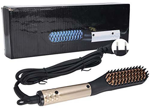 Lisseur à barbe électrique peigne chauffant brosse barbe homme portable pour anniversaire père cadeau soin barbe