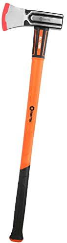 FRONTTOOL Spalthammer | aus Karbonstahl geschmiedet | Robuster Graphitkern | Inklusive Klingenschutz | Ideal für Laub- und Hartholz | Länge: 85 cm | Kopfgewicht 2,7 kg
