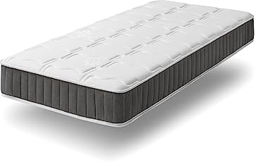 DUPEN® Colchón Muelle Ensacado Joy, Altura 21Cm, Firmeza Media, Viscoelástica 0,5 Cm, Tejido Stretch, Núcleo Airdream, Fieltro estabilizador, Pocket Tech Box 5 Zonas de firmeza