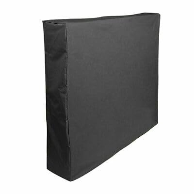 biusgiyeny Outdoor Abdeckung Tischtennisplatte Abdeckhülle Abdeckplane Abdeckhaube Wettersc Schutzhülle für Tischtennis Abdeckung wasserdichte 210D Oxford-Stoff 160 x 90 x 145 cm Schwarz