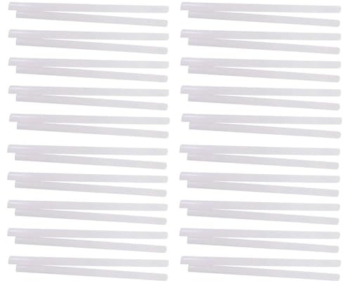 Tradineur - Pack de 40 barras de silicona, pegamento en caliente, modelo universal para pistola termofusible, encolar, bricolaje, artesanía (Transparente - 0,7 x 30 cm)