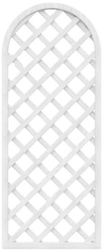 ZXHKZDX Panneaux De Clôture D'Extérieur, Arquée Treillis Barrières, Bois De Massif Clôtures, Panneaux Décoratifs pour Décoration Extérieure De Patio De Jardin(White,60X180X4cm)