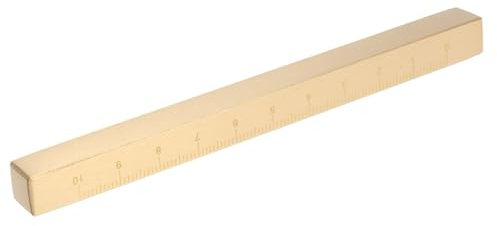 Tofficu Brass Paperweight Mit Ruler Vintage Kalligraphie Zubehör Für Schreibtisch Solides Messing Praktisch Und Dekorativ Für Zeichnen Und Schreiben