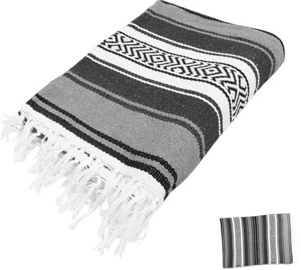 HOOTNEE Woven Blanket Für Yoga Blended Cape Mexikanischer Stil Für Sofa Schlafzimmer Und Auto Kuschelige Überwurfdecke Für Jeden