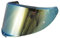 Visiera Casco Moto per K6/K6s,Visiera del casco Lente Antigraffio Flip up Lente del Parabrezza,Protezione per Il Vento del Motociclo,Casco Parabrezza Moto Visiera a Lente Integrale (Oro cromato)