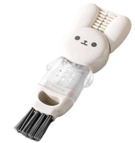 4-in-1 Cleaning Device for Bottles, Cups, Lids and Straws - Practical Silicone Joint Cleaner for Drink Holders, Compact and Versatile Cleaner for Narrow Edges and Tight Spaces