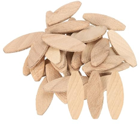 QUARKZMAN 50 galletas de conexión de madera, 45 x 16 x 3,8 mm, galletas de conexión de madera, accesorios de conexión para carpinteros y proyectos de bricolaje