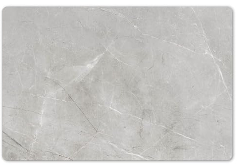 KitchenYeah© Set de 6 Manteles Individuales Plástico 45x30 cm Antimanchas y Antideslizantes Tapete Mesa Comedor Salvamantel Individual PVC Gris - Hormigón - Industrial