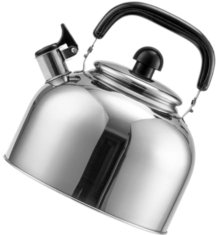 Alipis Bouilloire Sifflante Inox Pour Cuisinière Poignée Thermorésistante Théière Pour Gaz Induction Et Eau Chaude