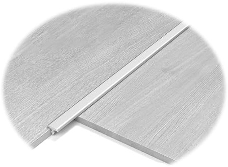 JDFVHJF Übergangsprofil Aluminium übergangsleiste Boden 3 Stück T-Formleisten für Türschwellen(Size:6mm,Color:Silver)