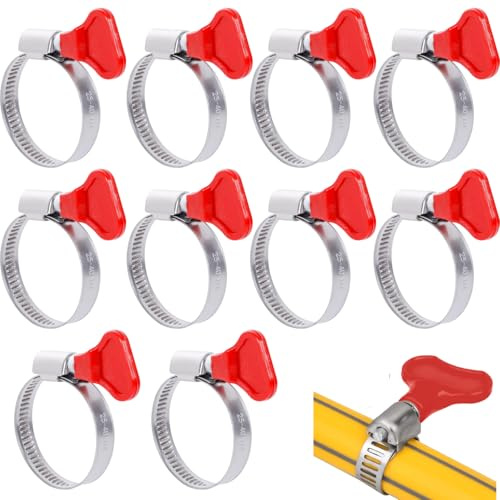 10 Pièces Collier DeSerrage Tuyau Réglable 25-40 Mm,Collier De Serrage,CollierDe Serrage Inox,Collier De Serrage Métallique,Collier Serrage Inox,Pour Home Gaz, Famille Tuyau D'eau, Câble, Robinet