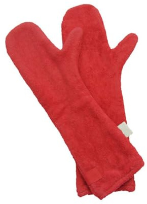 INOOMP Pet Grooming Gloves for Dog and Horse, Absorbent Cleaning Mitts Water-absorbing Fabric, Suitable for Drying Paws and Fur, One Pair Random Color, for Pet Care and Bathing