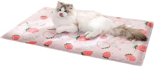 Genérico Kühlmatte für Katzen, atmungsaktives Kühlkissen für Innenräume, Reisen und Camping, bequem und einfach zu reinigen