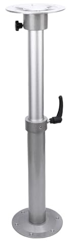 Hamwesh Soporte de Base de Mesa para RV, Aleación de Aluminio Resistente, Ajustable de 450 Mm a 740 Mm, Diseño Desmontable, Patas de Mesa Ajustables, Pata de Soporte de Pedestal de con Tornillos de