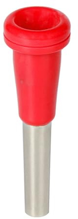 LiebeWH 7C Trompetenmundstück aus Metall ABS für Anfänger und Profis, Kompaktes Design mit Klarer Klangqualität, 8,7 Cm BB Trompetenzubehör in 4 Farben (Rot)
