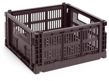 HAY - Colour Crate Korb Square M, 29,5 x 29,5 cm, bordeaux, recycled