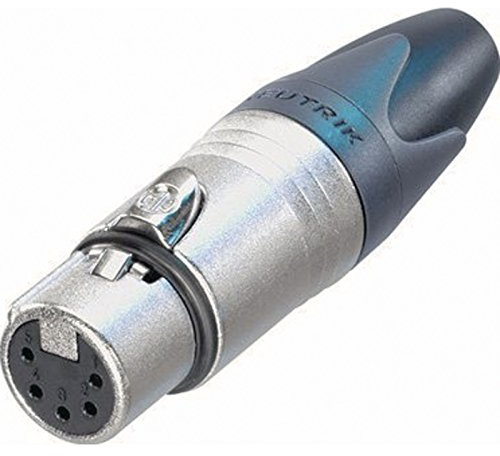 Neutrik NC5FX XLR Connector 5-Pin, Silver/Black
