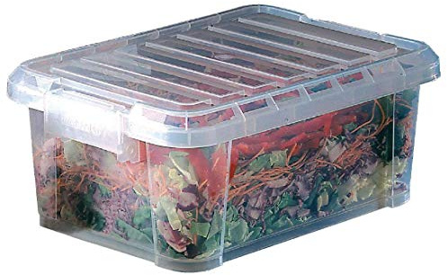 Araven J246 alimentos caja de almacenamiento con tapa, fuerte y seguro