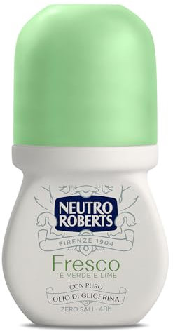 Neutro Roberts Deodorante Roll On Fresco Verde, Té Verde e Lime, 50ml