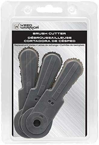 Weed Warrior Brush Cutter Replacement Blades for Brush Cutter Head, 3 Count, Basic