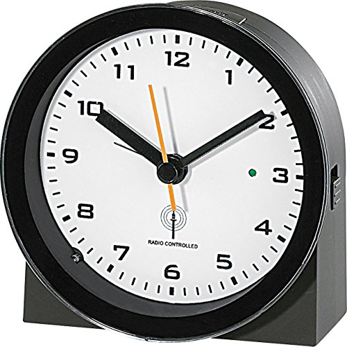 infactory Funkwecker analog: Funkuhr mit Weckfunktion (Tisch Funkuhr analog, Funkuhr Wecker analog, ohne Schlummerfunktion)