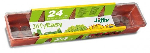 Jiffy Miniserra con 24 pastillas de turba 7