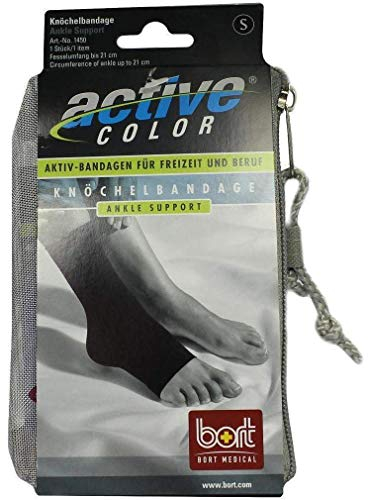BORT ActiveColor Knöchelbandage small schwa 1 St