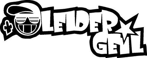 NetSpares Plott Aufkleber Leider Geil Shocker Mütze Sticker Tuning Turbo Fun Gag Fun