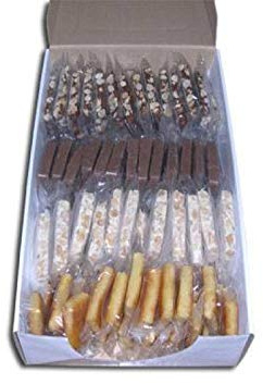 MiniTurrones 20 gramos - Caja Surtida de Porciones individuales de turrón - 2Kg (100 porciones aprox).