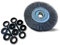 Brosse circulaire ACIER | Ø 200 mm | Epaisseur 2 rangs | Fil dur 0.30 mm ondulé | Alésage 32 mm + réducteur bague 25/22/20/16/12 mm | Touret meuleuse affûteuse ponceuse | Kibros 238202AT