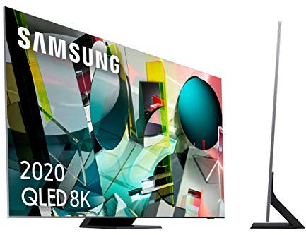 SAMSUNG QLED 8K 2020 65Q950T- Smart TV de 65 con Resolución 8K Real, Direct Full Array Elite HDR 4000, Inteligencia Artificial 8K, Ultra Viewing Angle, OTS+, Premium One Remote y Asistentes de Voz