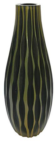 Jozefina Art Factory, handgefertigte, mundgeblasene künstlerische Glasvase, wie Murano-Stil, Cane Vase AX58, 30 cm